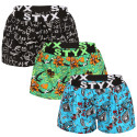 3PACK Boxer da donna Styx art sport gomma multicolore (3T15782)