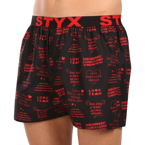 Boxer da uomo Styx arte sport gomma san valentino testo (B1757)