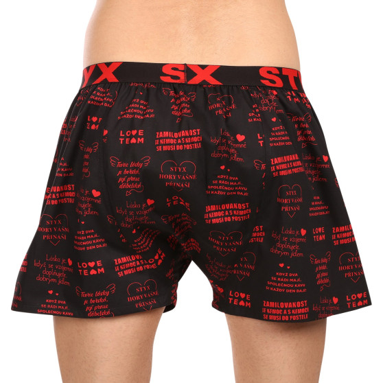 Boxer da uomo Styx arte sport gomma san valentino testo (B1757)