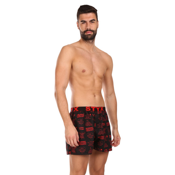 Boxer da uomo Styx arte sport gomma san valentino testo (B1757)