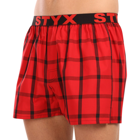 Styx Boxer da uomo sportivi elasticizzati multicolore (B1031)