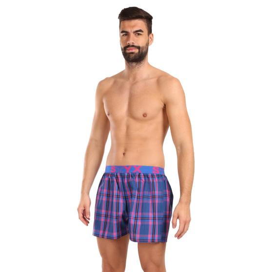 Styx Boxer da uomo sportivi elasticizzati multicolore (B1032)