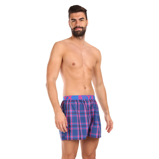 Styx Boxer da uomo sportivi elasticizzati multicolore (B1032)