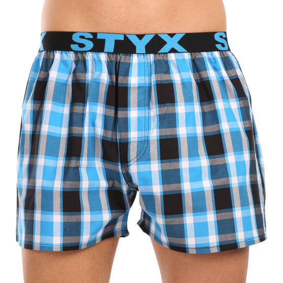 Styx Boxer da uomo sportivi elasticizzati multicolore (B1034)