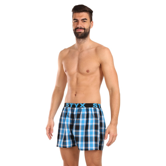 Styx Boxer da uomo sportivi elasticizzati multicolore (B1034)