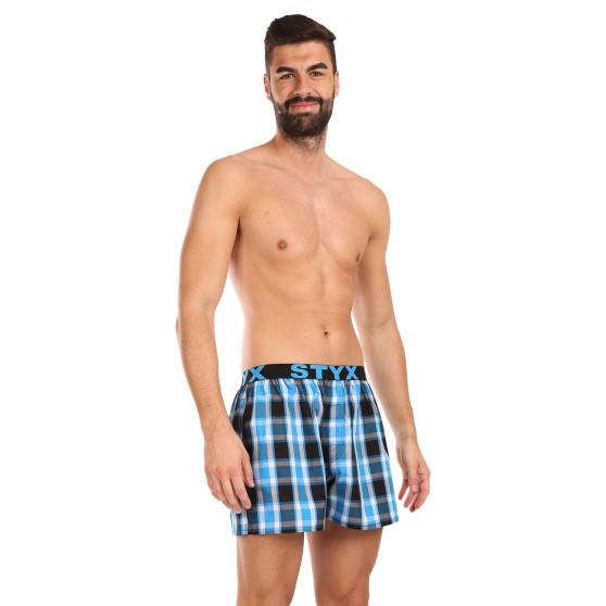 Styx Boxer da uomo sportivi elasticizzati multicolore (B1034)