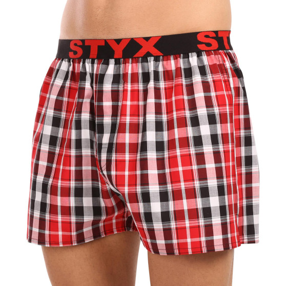 Styx Boxer da uomo sportivi elasticizzati multicolore (B1035)