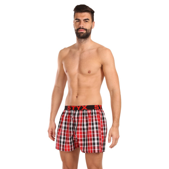 Styx Boxer da uomo sportivi elasticizzati multicolore (B1035)