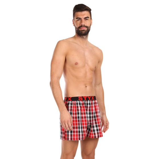 Styx Boxer da uomo sportivi elasticizzati multicolore (B1035)