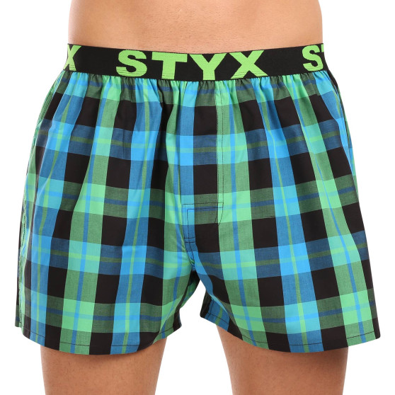 Styx Boxer da uomo sportivi elasticizzati multicolore (B1038)