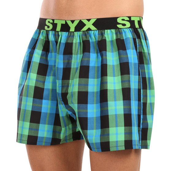 Styx Boxer da uomo sportivi elasticizzati multicolore (B1038)