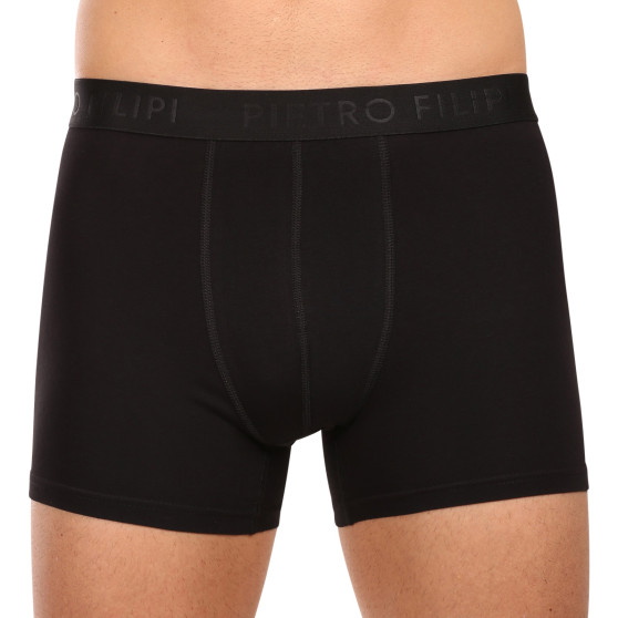 3PACK boxer da uomo Pietro Filipi nero (3BCL001)