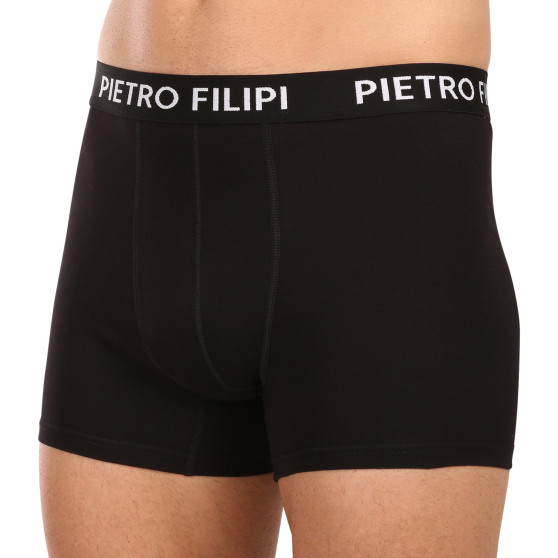 3PACK boxer da uomo Pietro Filipi nero (3BCL002)