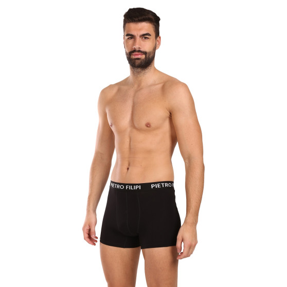 3PACK boxer da uomo Pietro Filipi nero (3BCL002)