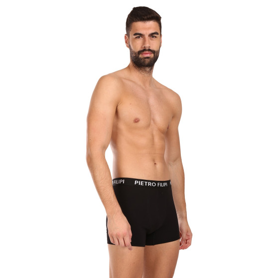 3PACK boxer da uomo Pietro Filipi nero (3BCL002)