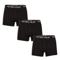 3PACK boxer da uomo Pietro Filipi nero (3BCL002)