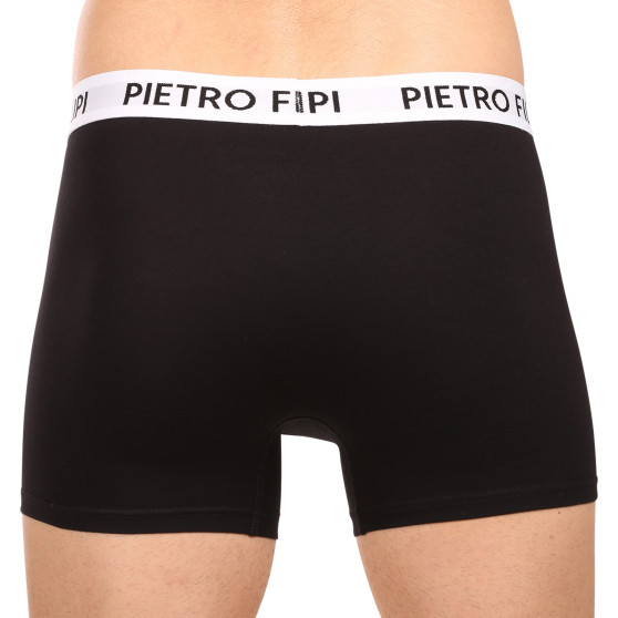 3PACK boxer da uomo Pietro Filipi nero (3BCL003)