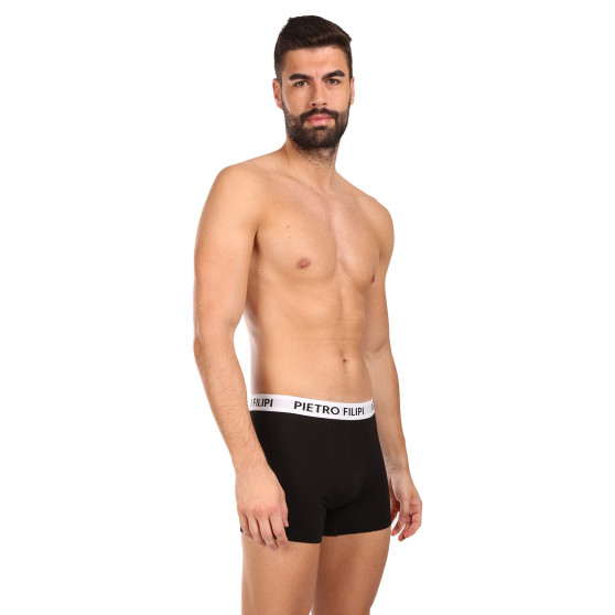 3PACK boxer da uomo Pietro Filipi nero (3BCL003)