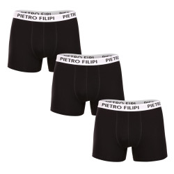 3PACK boxer da uomo Pietro Filipi nero (3BCL003)