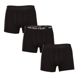 3PACK boxer da uomo Pietro Filipi nero (3BCL005)