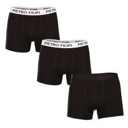 3PACK boxer da uomo Pietro Filipi nero (3BCL007)