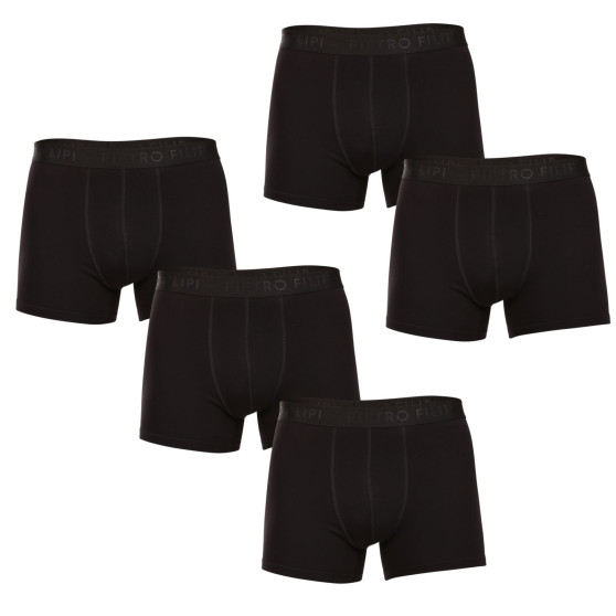 5PACK boxer da uomo Pietro Filipi nero (5BCL001)