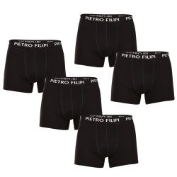 5PACK boxer da uomo Pietro Filipi nero (5BCL002)