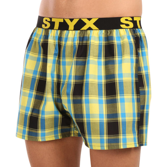 Styx Boxer da uomo sportivi elasticizzati multicolore (B1033)