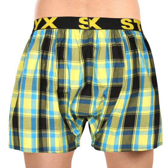 Styx Boxer da uomo sportivi elasticizzati multicolore (B1033)