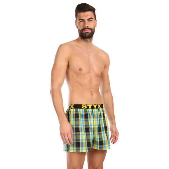 Styx Boxer da uomo sportivi elasticizzati multicolore (B1033)