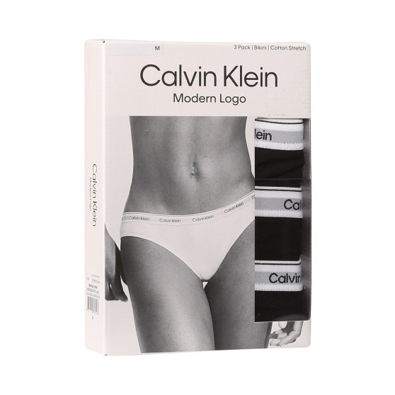 3PACK mutandine donna Calvin Klein nero (QD5207E-UB1)