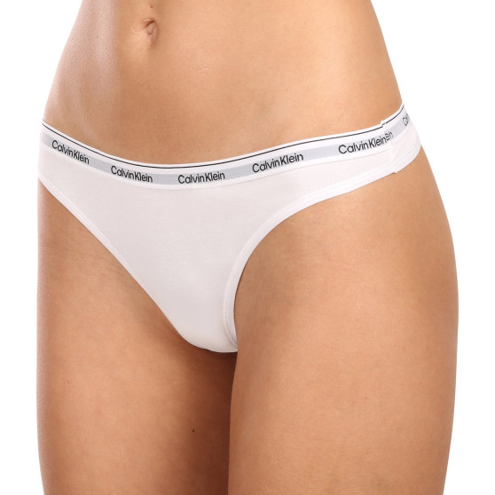 3PACK Calvin Klein perizoma donna bianco (QD5209E-100)