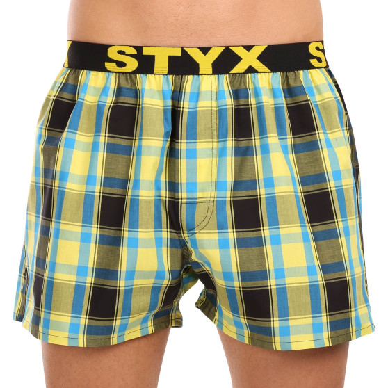 3PACK Styx Boxer da uomo sportivi elasticizzati multicolore (3B103133)