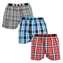 3PACK Styx Boxer da uomo sportivi elasticizzati multicolore (3B103436)