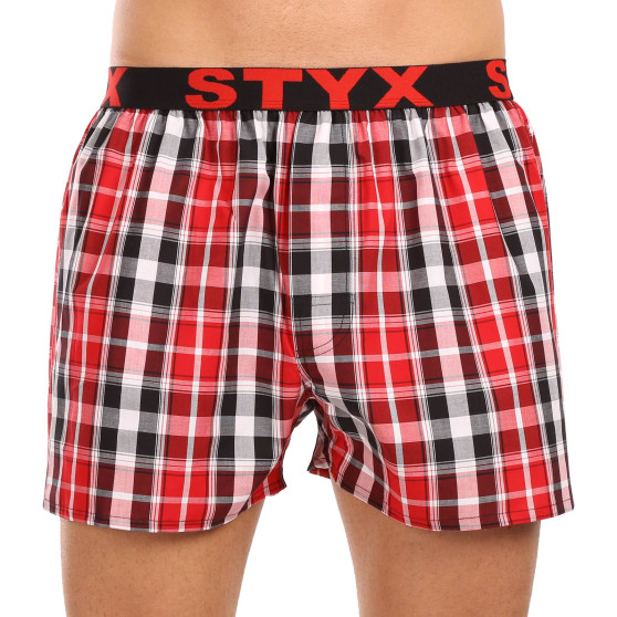 3PACK Styx Boxer da uomo sportivi elasticizzati multicolore (3B103436)