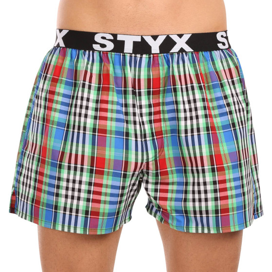 3PACK Styx Boxer da uomo sportivi elasticizzati multicolore (3B103436)