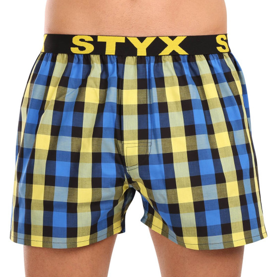 3PACK Styx Boxer da uomo sportivi elasticizzati multicolore (3B103739)