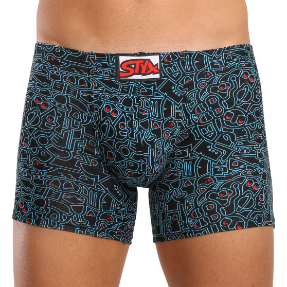 3PACK Styx boxer uomo lungo art classic gomma multicolore (3F12692)