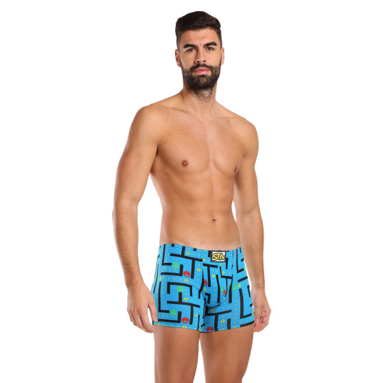 3PACK Styx boxer uomo lungo art classic gomma multicolore (3F12692)