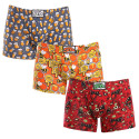 3PACK Styx boxer uomo lungo art classic gomma multicolore (3F13714)