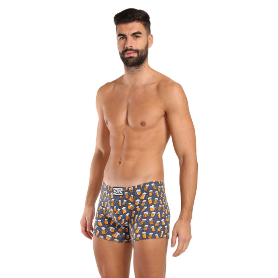 3PACK Styx boxer uomo lungo art classic gomma multicolore (3F13714)