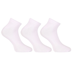 3PACK Nedeto calzini bassi in bambù bianco (3PBN02)