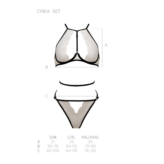 Passion Set donna beige (Chika set)