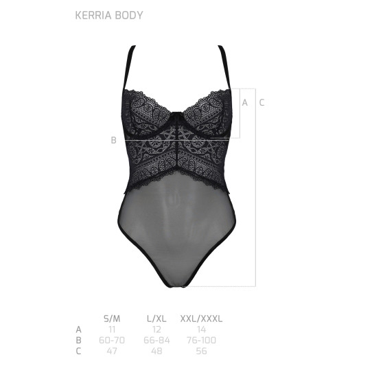 Passion Corpo donna nero (Kerria body)