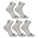 5PACK calzini Styx caviglia grigio (5HK1062)