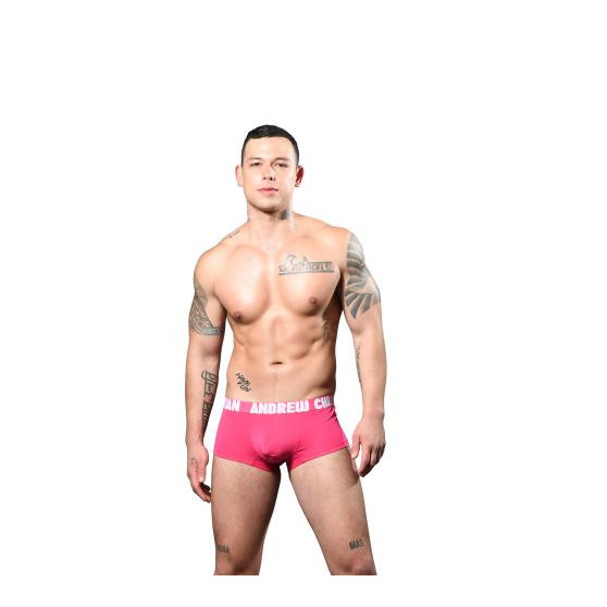 Andrew Christian Boxer da uomo rosa ALMOST NAKED (93202-FUS)