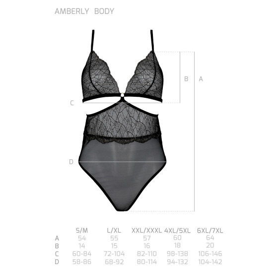 Passion Corpo donna nero (Amberly body)