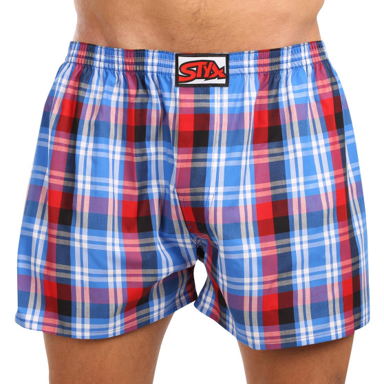 3PACK Boxer da uomo Styx classic elastic multi-color (3A103789)