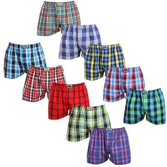 10PACK Boxer da uomo Styx classic elastic multi-color (10A103140)