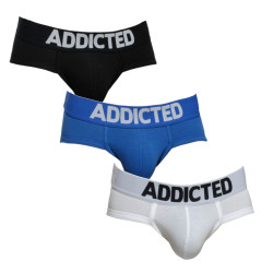 3PACK slip da uomo Addicted multicolore (AD420P-3COL)